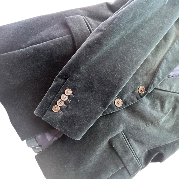 J.Crew Nipped-in Blazer in Stretch Velvet in Black Color Size 12 - Picture 12 of 13